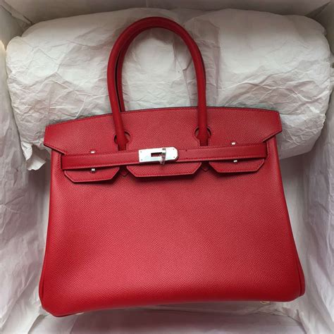 red hermes bag price